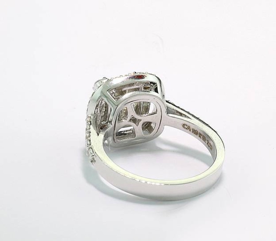 Ringe Caratheum  | Moderner Diamant-Brillant-Ring In 750-Weisgold