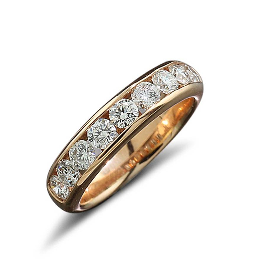 Ringe Caratheum  | Memory-Ring Mit Brillanten 1,30 Carat 750-Rosegold